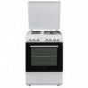 Aragaz combinat VOX GHT 6220 W, 5600W, 65 L, Clasa A, 2 plite pe gaz si 2 electrice, 8 functii, Pana la 250°C, Alb