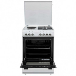 Aragaz combinat VOX GHT 6220 W, 5600W, 65 L, Clasa A, 2 plite pe gaz si 2 electrice, 8 functii, Pana la 250°C, Alb
