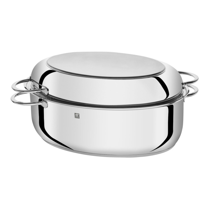 Съд за печене-ростер Zwilling Plus 40993000, 8.5 л, Стоманен капак, SIGMA Classic дъно, До 200C, Индукция, Инокс