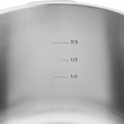 Zwilling EcoQuick II Pressure Cooker 64243422, 4 L, 22 cm, 2 settings, Safety valve, 18/10 stainless steel, Induction compatible, Silver