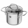 Тенджера с капак Zwilling Pico 66653120, 1 л, 12 см, Индукция, Инокс
