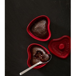 Staub 40511092 Heart-Shaped Ceramic Baking Dish, For Muffins and Soufflés, 10 cm, 200 ml, Up to 300°C, Red