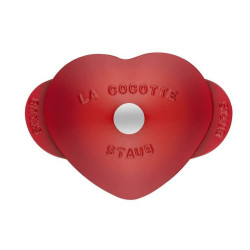 Чугунена тенджера STAUB 1100006, 20 см, 1.75 л, До 500C, Емайлно покритие, Червен