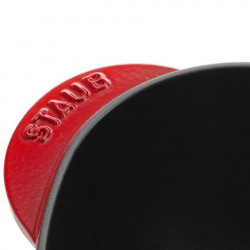 Staub Heart-Shaped Cast Iron Casserole 1100006, 20 cm, 1.75 L, Induction and Oven Safe up to 500°C, Enamel Coating, Red