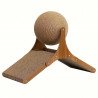 Scratcher pentru pisici cu bila rotativa JISADER 2950, Interactiv, Materiale naturale, Maro