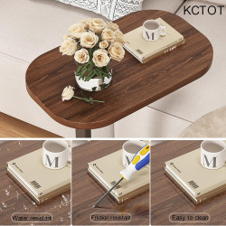 Масичка за кафе MULTITABLE 4497, С-образна, Метална рамка, До 22 кг, Кафяв/черен