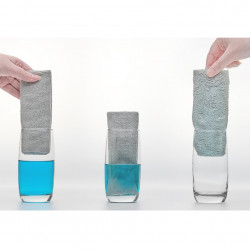 Set carpe din microfibra pe rola ROLE 3567, 20 buc, 25 x 25 cm, Reutilizabile, Gri