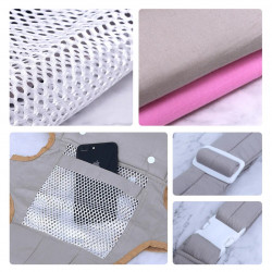 Σακίδιο/ Καγκουρό για μωρό BREATHABLE BABY 5306, Εργονομικός, Ρυθμιζόμενοι ιμάντες, Διχτυωτός αερισμός, Γκρι