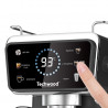 Μηχανή εσπρέσο Techwood TCA-1386EXN, 1350W, 20 bar, 1,5 l, 5 λειτουργίες, οθόνη αφής, ακροφύσιο ατμού, Μαύρο/Inox