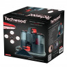 Aspirator pentru textil Techwood TAN-8005R, 185W, Li-Ion 220 mAh, Fara fir, Rezervor de apa curata si reziduala, Autonomie 40 min, 2 viteze, Negru/Rosu