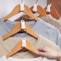 Hooks for additional hangers LINDON 7196, 5.5 x 2 cm, 10 pcs, Plastic, White