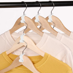 Hooks for additional hangers LINDON 7196, 5.5 x 2 cm, 10 pcs, Plastic, White