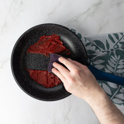 Royalty Line RL-BS1010M, öntött, 10 darab, indukciós, márvány kivitel, kék