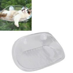 CATNEST 9172 macska függőágy, vákuumos rögzítés, lógó, 10 kg-ig, átlátszó