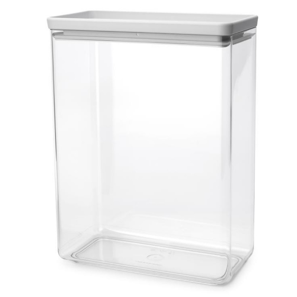 Кутия за съхранение Brabantia Tasty+ Stackable 1008878, 5.4 л, Силиконово уплътнение, Без BPA, Светлосив