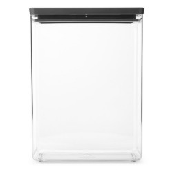Кутия за съхранение на продукти Brabantia Tasty+ Stackable 5.4L, Dark Grey