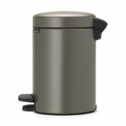 Brabantia NewIcon 648999 Pedal Bin, 3 L, Soft-Close, Non-Slip Base, Gray