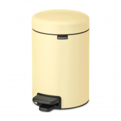 Brabantia NewIcon 1008836 Pedal Bin, 3 L, Soft-Close, Non-Slip Base, Yellow