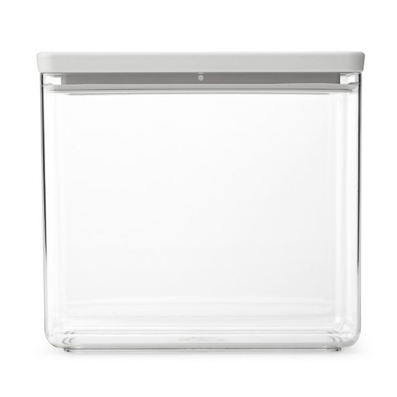 Κουτί αποθήκευσης Brabantia Tasty+ Stackable 1008876, 3,5 l, Σφραγισμένο με σιλικόνη, χωρίς BPA, Ανοιχτό γκρι