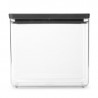 Brabantia Tasty+ Stackable Food Storage Container 1008875, 3.5 L, Silicone Seal, BPA-Free, Dark Gray
