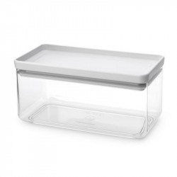 Brabantia Tasty+ Stackable Food Storage Container 1008874, 1.5 L, Silicone Seal, BPA-Free, Light Gray