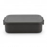 Кутия за обяд Brabantia Make&Take 1.1L, Dark Grey