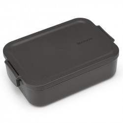 Κουτί τροφίμων Brabantia Make&Take 1006281, 1,1 l, Κούμπωμα, χωρίς BPA, Σκούρο γκρι