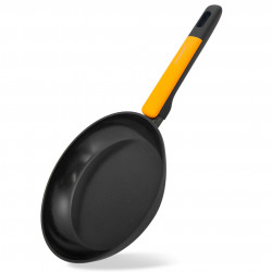 Fackelmann Soft Collection Frying Pan 688617, 28 x 5 cm, Induction and Oven Safe, Soft-Grip Handle, Black