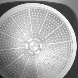 Τηγάνι γκριλ Fackelmann Soft Collection 688623, 28x4 cm, Επαγωγή και φούρνος, Μαλακή λαβή, Μαύρο