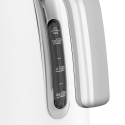 Електрическа кана SMEG KLF03WHEU, 2400W, 1.7 л, Меко отваряне, Неръждаема стомана, Бял