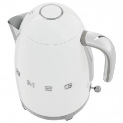 Fierbator electric SMEG KLF03WHEU, 2400W, 1.7 l, Oțel inoxidabil, Filtru lavabil, Auto. off, Alb