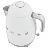 Електрическа кана SMEG KLF03WHEU, 2400W, 1.7 л, Неръждаема стомана, Миещ се филтър, Авто. изключване, Бял