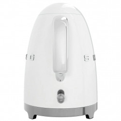 Fierbator electric SMEG KLF03WHEU, 2400W, 1.7 l, Oțel inoxidabil, Filtru lavabil, Auto. off, Alb