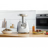 Κρεατομηχανή Bosch MFW68660, 2200W, εξάρτημα για ντομάτες και λουκάνικα, αντίστροφη λειτουργία, 4,3 kg/min, Inox
