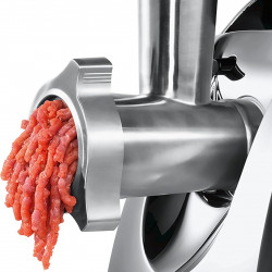 Mașină de tocat carne Bosch MFW68660, 2200W, atașament pentru roșii și cârnați, invers, 4,3 kg/min, Inox