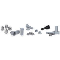 Mașină de tocat carne Bosch MFW68660, 2200W, atașament pentru roșii și cârnați, invers, 4,3 kg/min, Inox