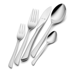 Set tacamuri WMF Virginia Protect, 30 piese, Otel inoxidabil 18/10, Cromargan protect, Protectie împotriva zgarieturilor si abraziunii, Argintiu