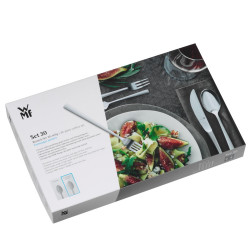 Set tacamuri WMF Premiere, 30 piese, Cromargan Protect, Rezistent la acid si coroziune, Otel inoxidabil 18/10, Argintiu
