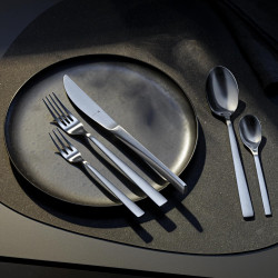 WMF Corvo 30-Piece Cutlery Set, Cromargan protect, Mirror-polished and hand-polished, 18/10 Stainless Steel, Silver