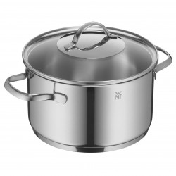 Set oale cu capac si cratita WMF Provence Plus 5, 9 piese, Otel inoxidabil 18/10, Fund multistrat TransTherm, Inductie, Argintiu