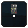 AENO ABS0002S Smart Scale, Up to 180 kg, 11 profiles, 16 metrics, BMI, LED, Tempered ITO glass, Black