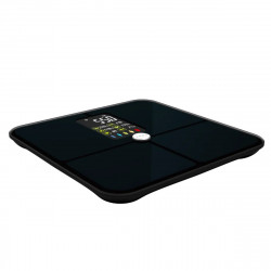 AENO ABS0002S Smart Scale, Up to 180 kg, 11 profiles, 16 metrics, BMI, LED, Tempered ITO glass, Black