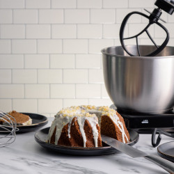 Πλανητικό μίξερ με μπολ από ανοξείδωτο χάλυβα Royalty Line RL-PKM1900.7, 1900W, 6,5 λίτρα, 6 ταχύτητες + Pulse, Προσαρτήματα, Μαύρο