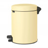 Brabantia NewIcon 1008840 Pedal Bin, 5 L, Soft-Close, Non-Slip Base, Yellow