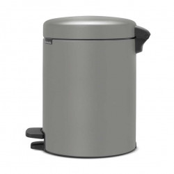 Кош за смет с педал Brabantia NewIcon 5L, Mineral Concrete Grey