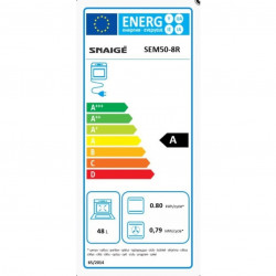 Готварска печка Snaige SEM 50-8R, 48 л, Клас А, 8 функции, Отделение за тави, Бял