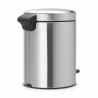 Кош за смет с педал Brabantia NewIcon 5L, Matt Steel