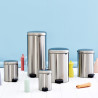 Cos de gunoi cu pedala Brabantia NewIcon 649011, 5 L, Inchidere lina, Baza antiderapanta, Inox