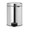 Кош за смет с педал Brabantia NewIcon 5L, Brilliant Steel