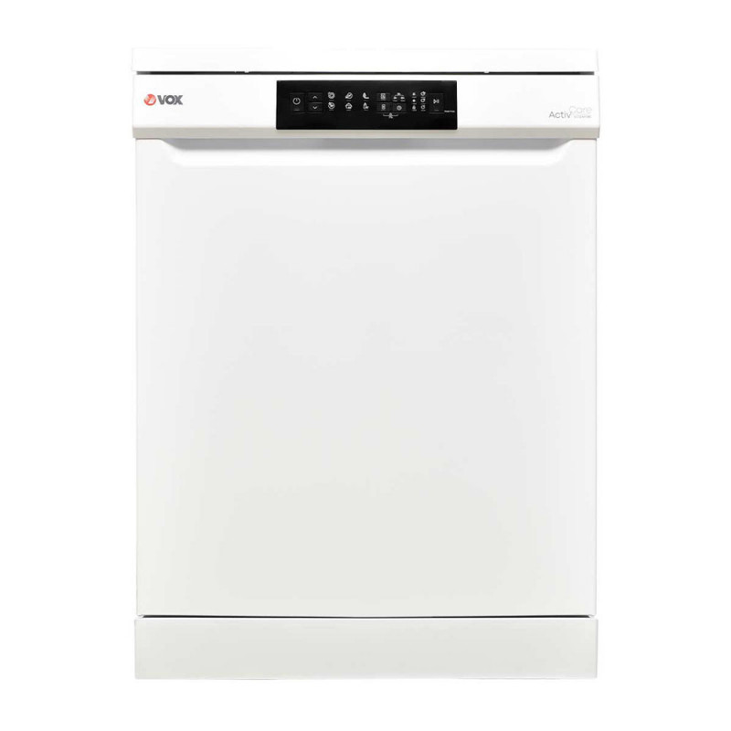 VOX LC 12A15-BE Dishwasher, Energy Class E, 12 place settings, 6 programs, Salt and rinse aid indicators, White
